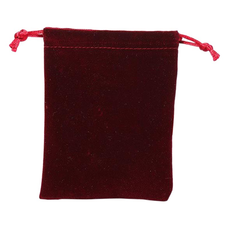 Picture of Boutique bunched flannel bag first jewelry seal text play packaging bag printed electronic products hand string gift storage bag