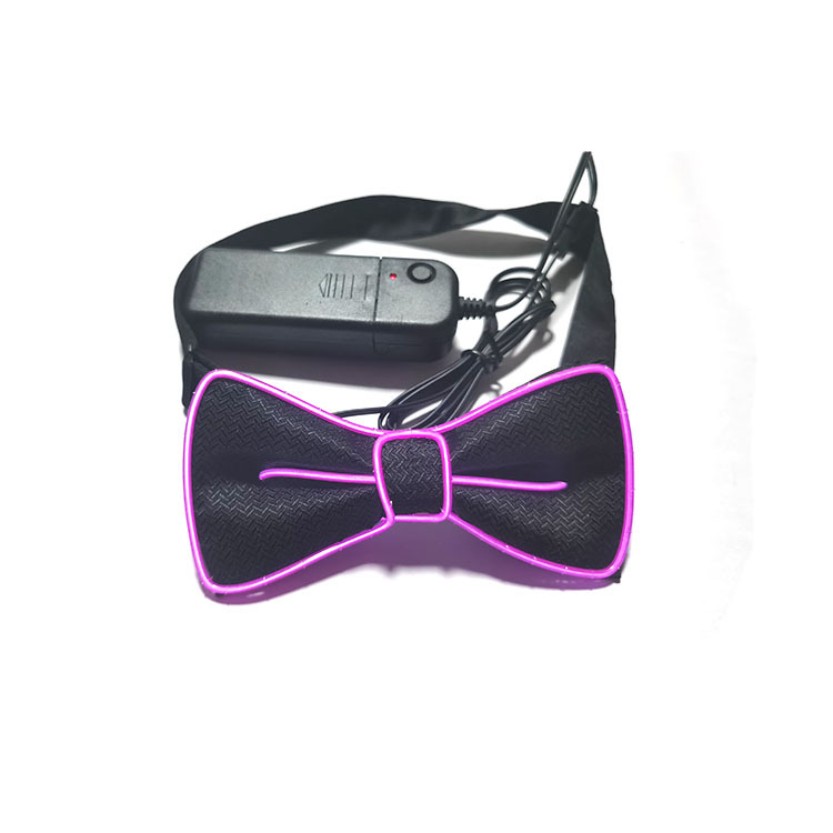 Picture of Led Luminous Bow Tie El Cold Light Bow Tie Prom Party Luminous Tie Performance Atmosphere Decoration Glitter Bow