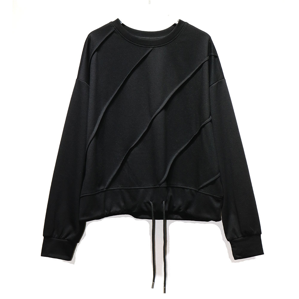 Picture of 241008 High-End Round Neck Pullover Sweatshirt 2025 Autum New Design Niche Simple Versatile Top Trendy