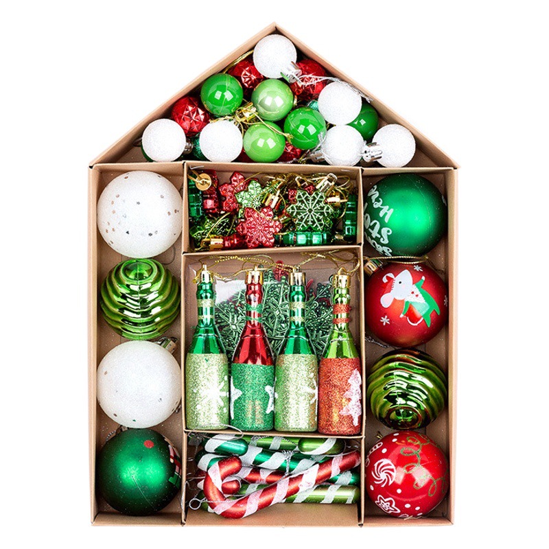 Amazon Explosions Christmas Gift Box Packaging Ball Festival Commodity Christmas Tree Pack 70 Pack