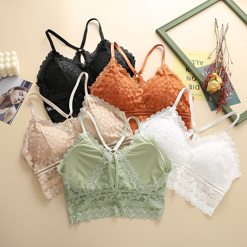 Underwear Women's Lightweight Breathable Skin-Friendly Soft Tube Top Push-Up Non-Rings Sexual Beautiful Back French Bra for Girls