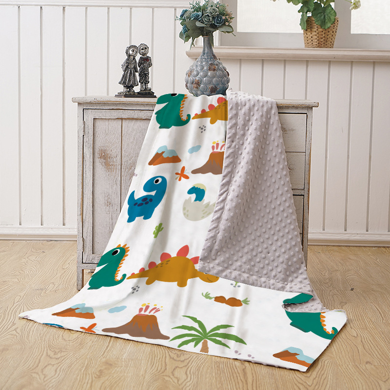 Picture of Baby Blanket Autumn and Winter Baby Blanket Coral Fleece Air-conditioning Blanket Bean Blanket Swaddling Children's Blanket Blanket