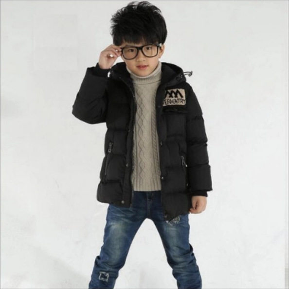 Picture of 2020 Boys' Winter Clothes New Children's Thickened Children's Cotton-padded Clothes Cotton-padded Coat Winter Mid-length Cotton-padded Clothes for Boys and Babies