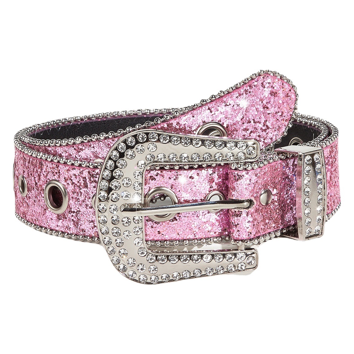 Rhinestone Belt Women's Ins Style Wide Belt Decoration European and American Fashion Personalized Sequined Jeans with Versatile Design