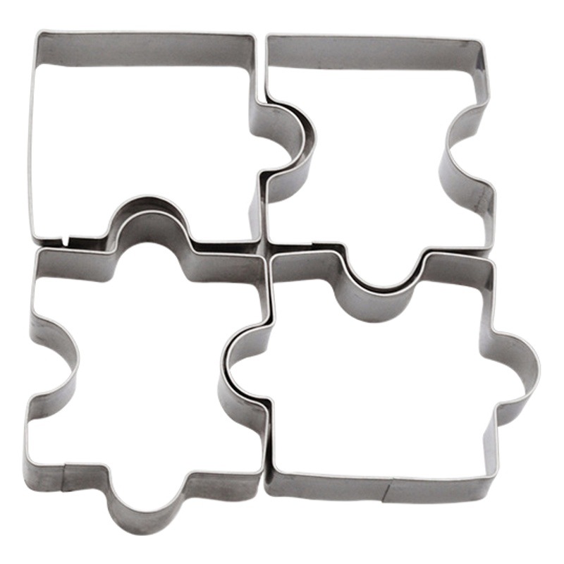 Factory direct supply stainless steel biscuit mold puzzle cookie model press printing molding mold baking tools