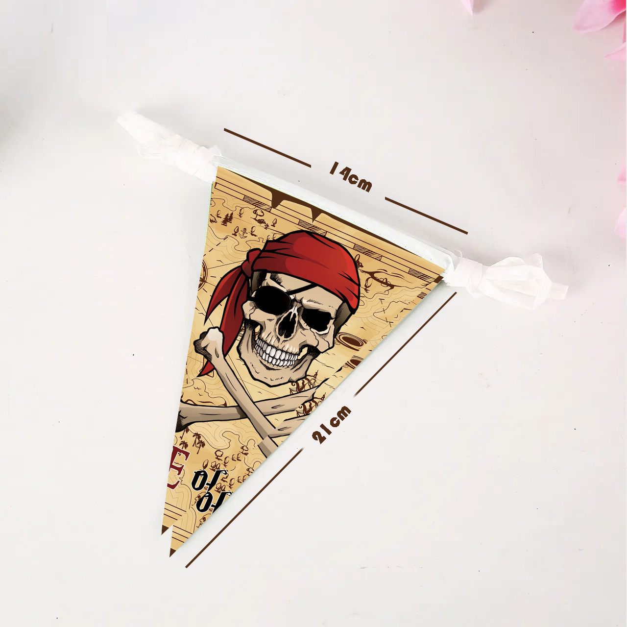 Picture of Foreign Trade Cross-border Flag Halloween Pirates Flag Indoor and Outdoor Wall Decoration Halloween Skull