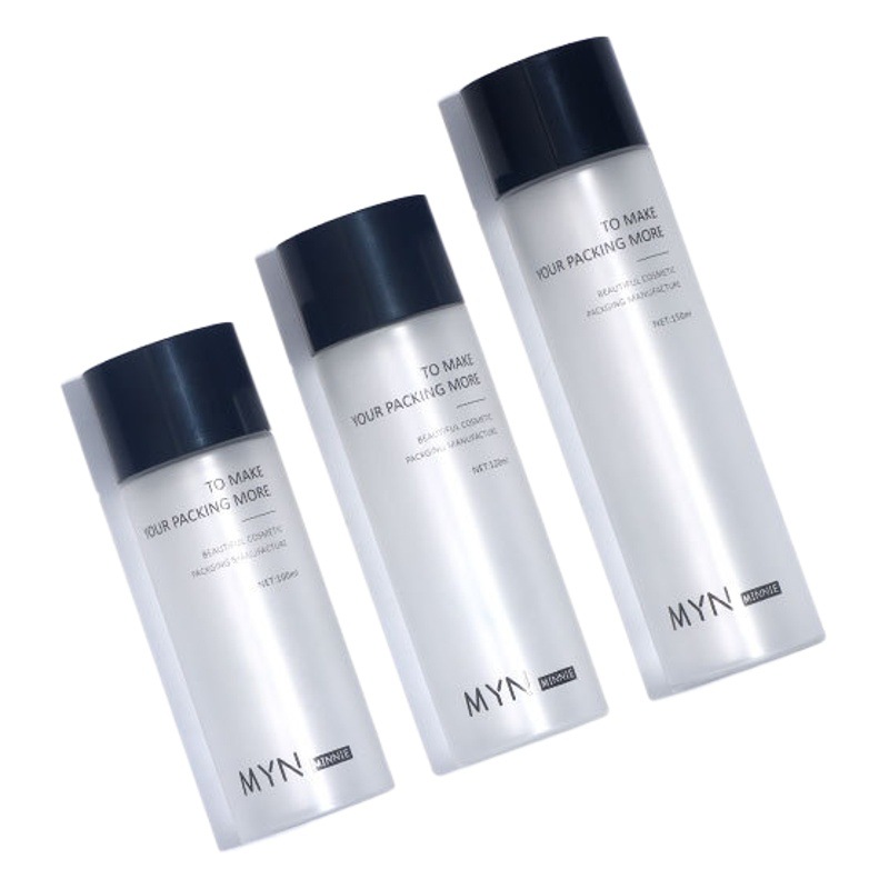 in stock 100ml Toner Bottle Scrub Lotion Bottle Sub-pack Flat Shoulder 150ml Makeup Remover Bottle Cosmetic Packaging