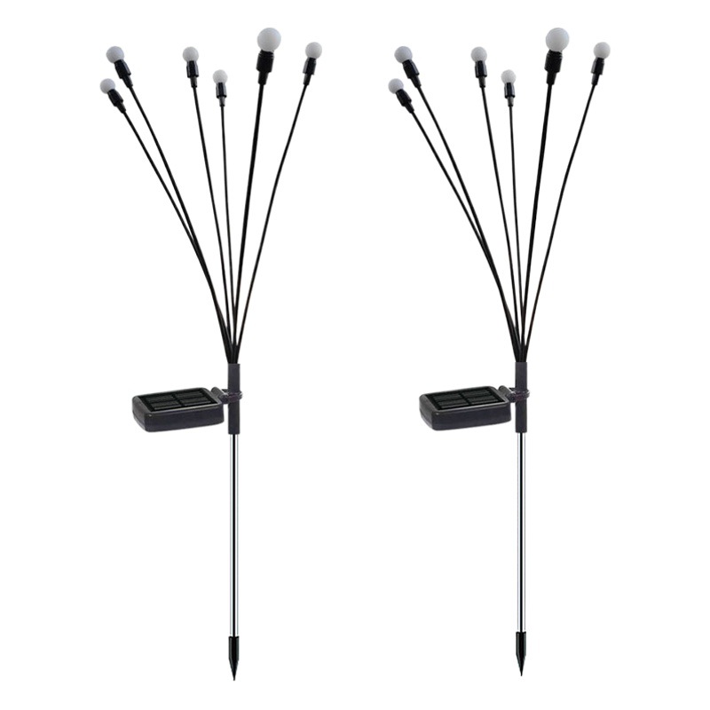 Solar Lawn Light Courtyard Atmosphere Decorative Light LED Swinging Firefly Light Floor Plug Outdoor Garden Landscape Light