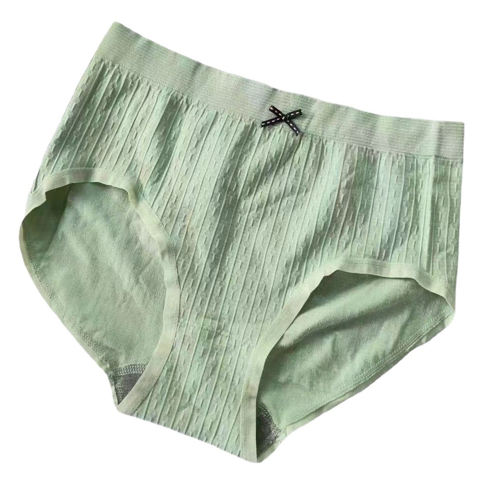 Fashionable Premium Women's Panties Autumn Seamless Bow Japanese Mid-Waist Girl's Boxed Graphene Briefs