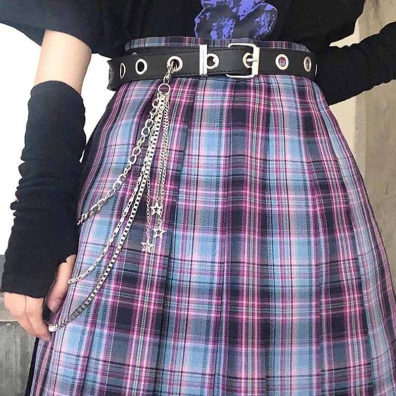 Japanese and Korean ins Personalized Fashion Hip-hop Five-pointed Star Tassel Pendant Waist Chain Punk Style Cool and Handsome Girl Multi-layer Waist Accessories