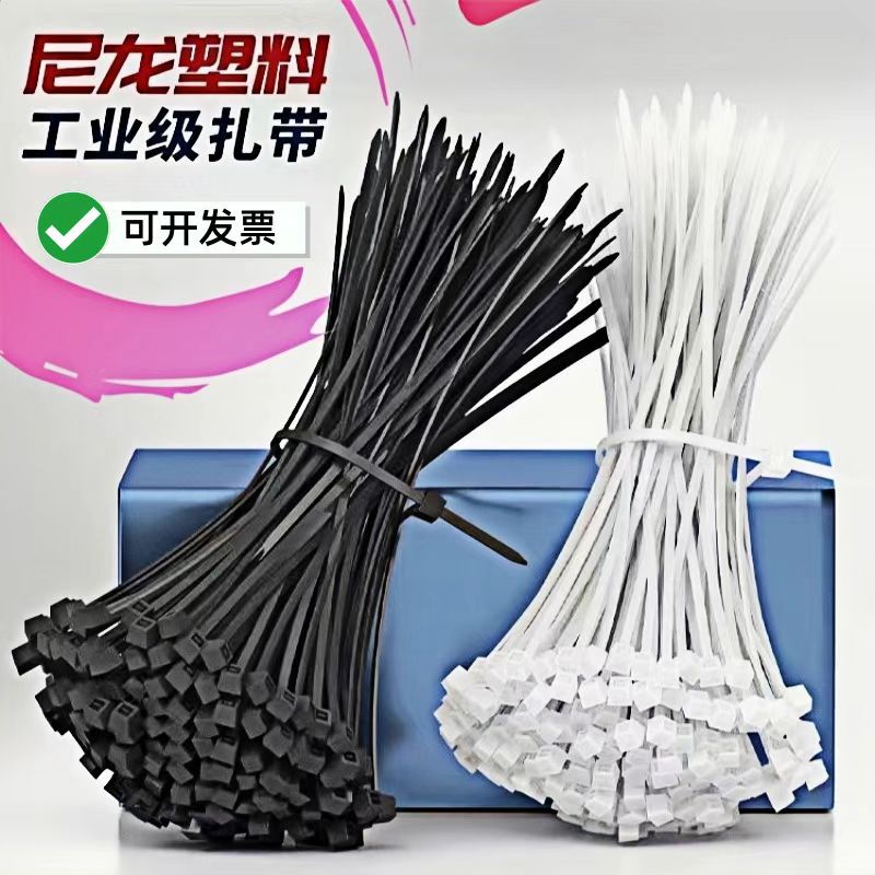 Nylon cable tie manufacturer plastic white black 3*4*5*8*100*200 large strapping strap cable tie strap