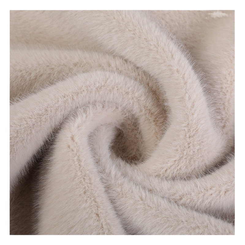 Autumn and winter clothing coat fur integrated fabric 680g thickened mink composite deerskin velvet fur integrated fabric