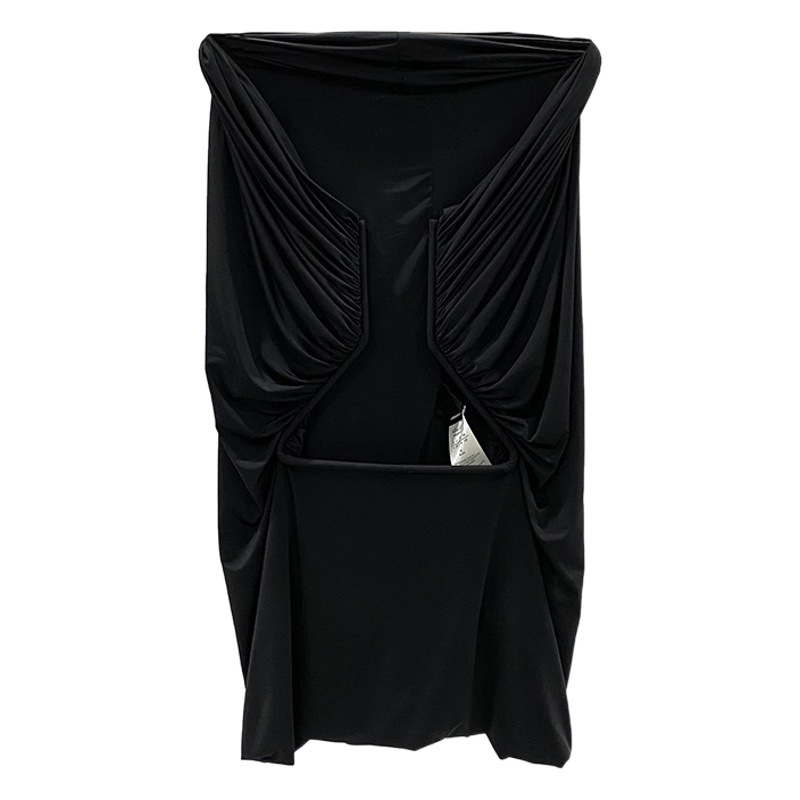 Subhuman丨23 Modal Stretch Fabric Dark Style Plain Street Fashion Bandeau Top Trendy New Model