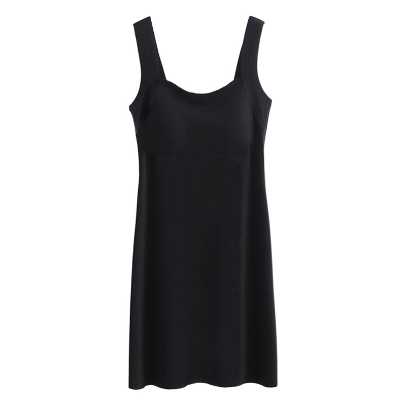 Summer New One-piece Sling Long Dress Women's Chest Pad Simple Inner Vest Skirt Thin Outer Wear Sleeveless dress