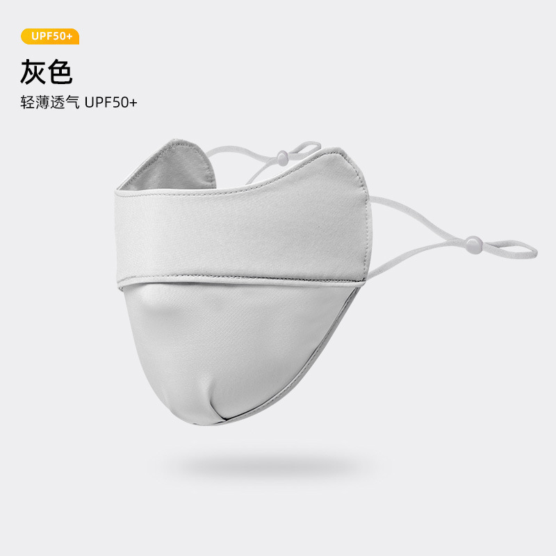 Picture of Sunscreen Mask Women's Anti-ultraviolet Summer Thin Breathable Three-dimensional Sunshade Full-face Ice Silk Mask Face Mask Eye Corner Protection