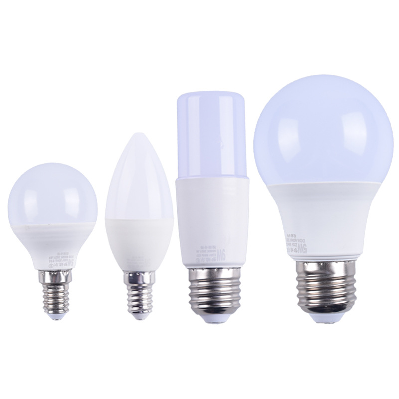 Picture of Wholesale LED bulb cylindrical super bright screw e27 E14 b22 household energy-saving white light warm white light source lighting lamp