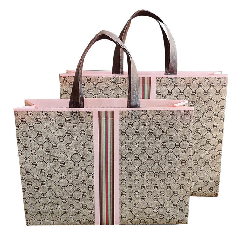 Spot clothing store handbag custom coated non-woven hand gift bag women's handbag custom logo