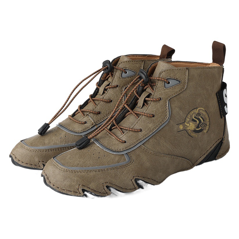 Amazon Hot Selling Autumn and Winter Cross-border plus size Men's High Top Casual Explosions Martin Boots Cotton Warm Men's Shoes