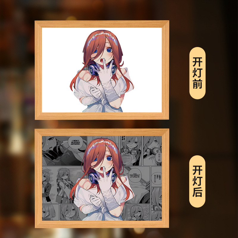 Manufacturer Wholesale Tiktok and Instagram Style Night Light Creative Ornament Lighting Spell Return Battle Series Anime Characters