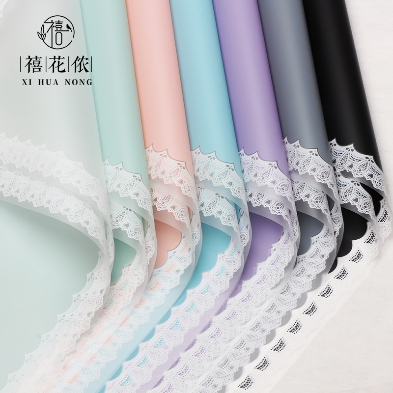 Xihuanong Petal Lace Cellophane Flower Wrapping Paper Bouquet Paper Handmade Gift Paper Floral Shop Floral Materials