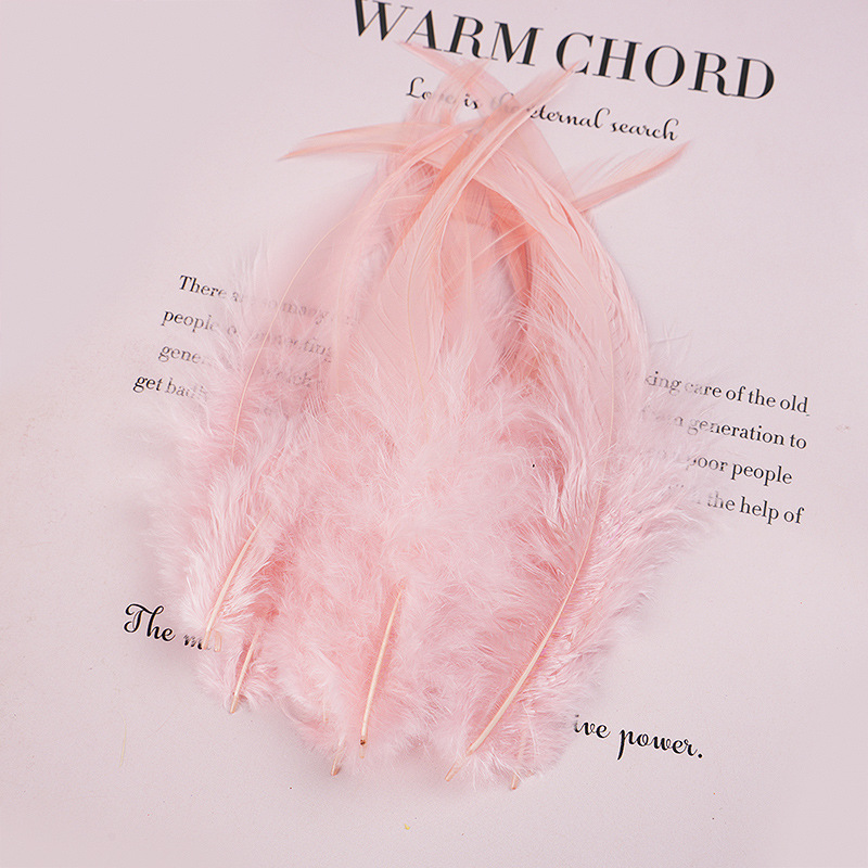Picture of Factory wholesale diy color feather 200.00 cm-266.66 cm inch white pointed feather feather accessories dream catcher clothing decoration