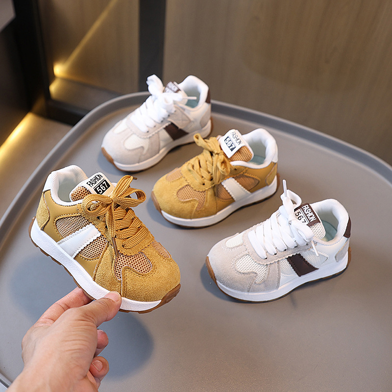 Children's Shoes 2025 Autumn New Children's Sports Shoes Baby Girls' Shoes Boys' Casual Shoes Girls' Breathable Campus Shoes