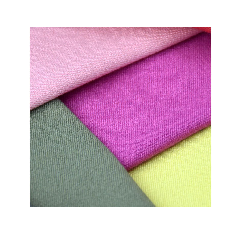 Cotton four-sided elastic woven twill fabric 92% cotton 8% spandex warp elastic weft elastic double elastic fabric