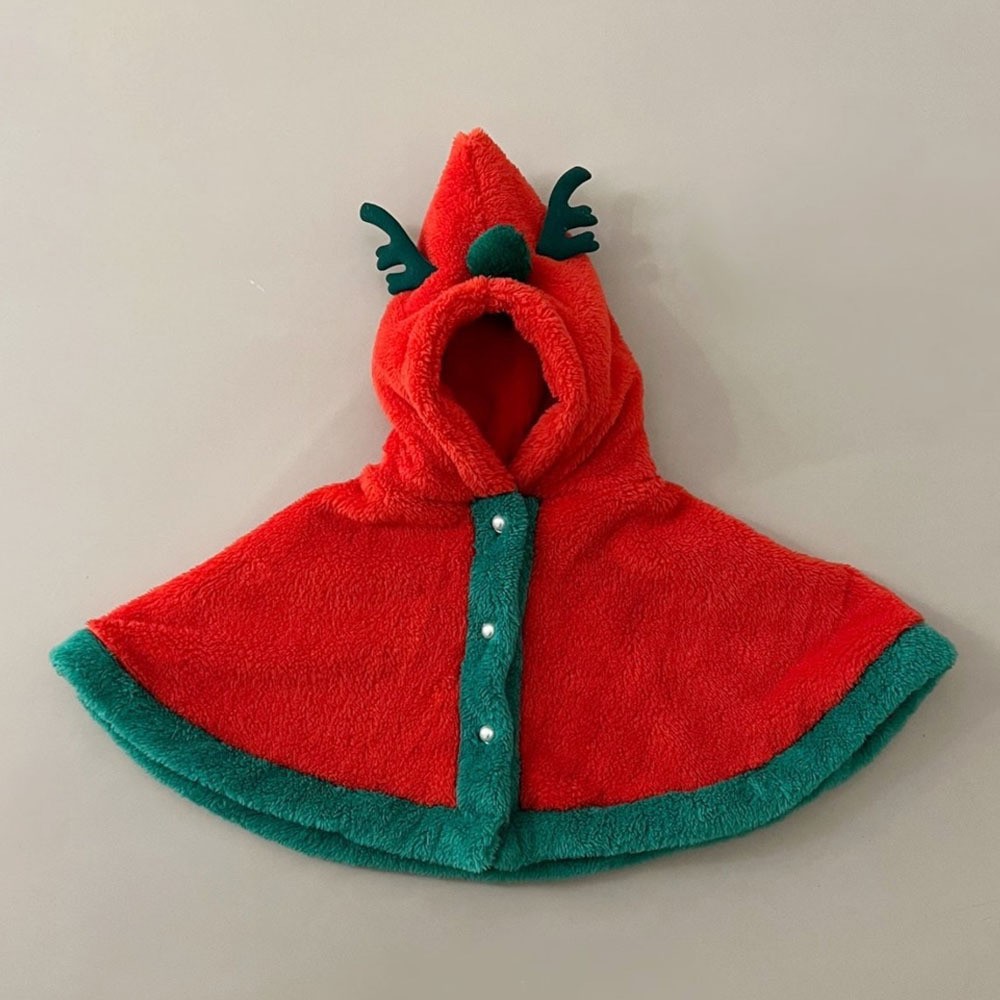 Picture of Korean-Style Baby Christmas Outfit for Autumn and Winter, Infant and Toddler One-Piece Fleece-Lined Thickened Romper for Warmth