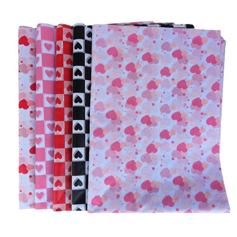 Picture of New valentine's day 10 a bag of gift packaging Sydney paper love printing copy paper tissue paper 50X70CM