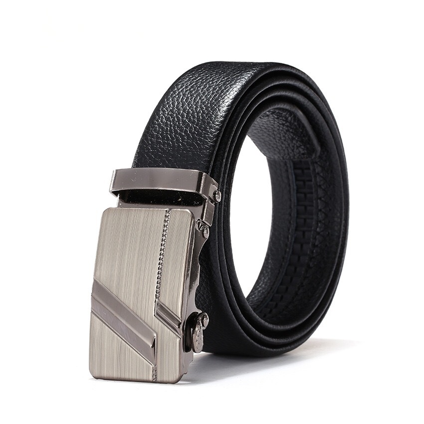 Picture of Men's belt automatic buckle litchi pattern belt business gift online shop clothing accessories gift pants belt factory wholesale