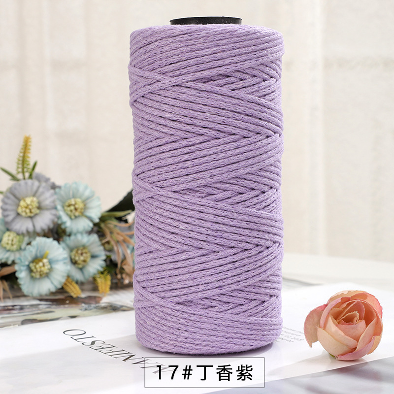 Picture of Explosions 2mm round strand hollow yarn European-style hook bag hollow Diy thread color multi-hand crochet collocation