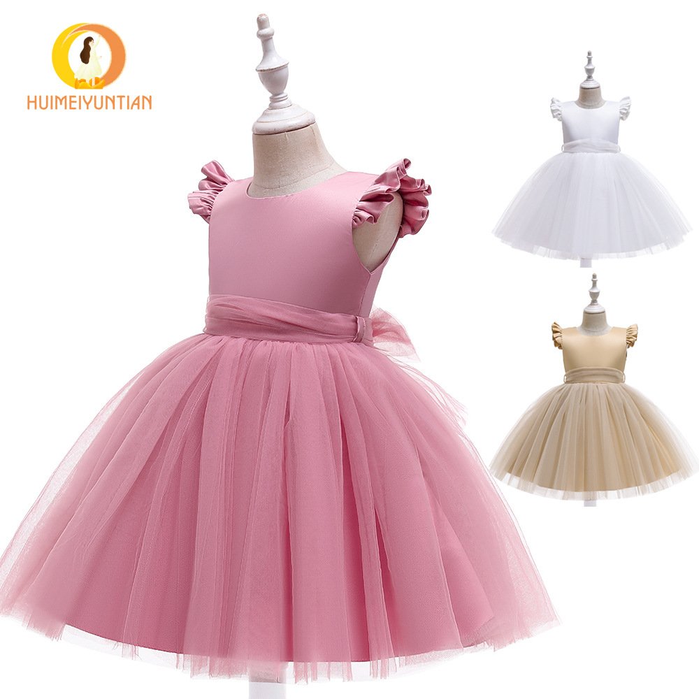 Picture of Children's Dress Flower Girl Wedding Dress Princess Dress 2025 European and American New Girl Host Catwalk Piano Performance Dress