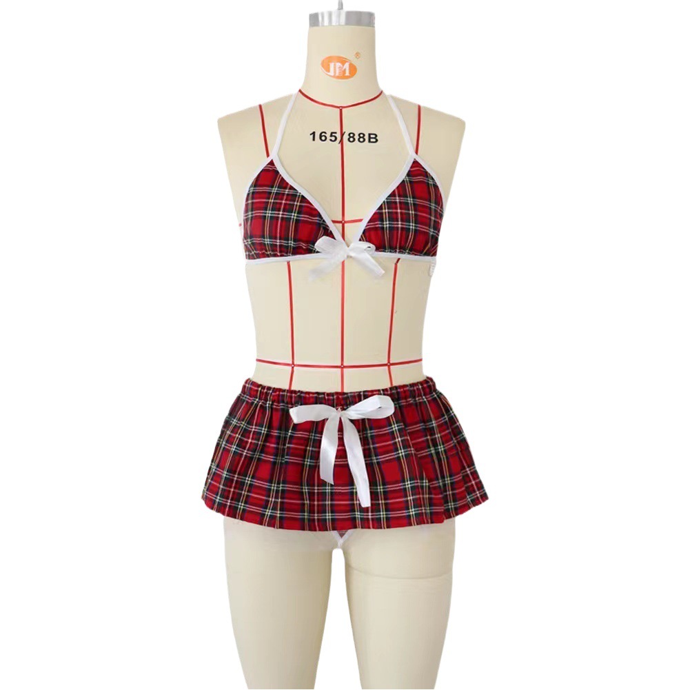 New Pure Sex Lingerie Sexy Temptation Paid Dress JK Uniform Student Passion Suit Maid Two-piece Set
