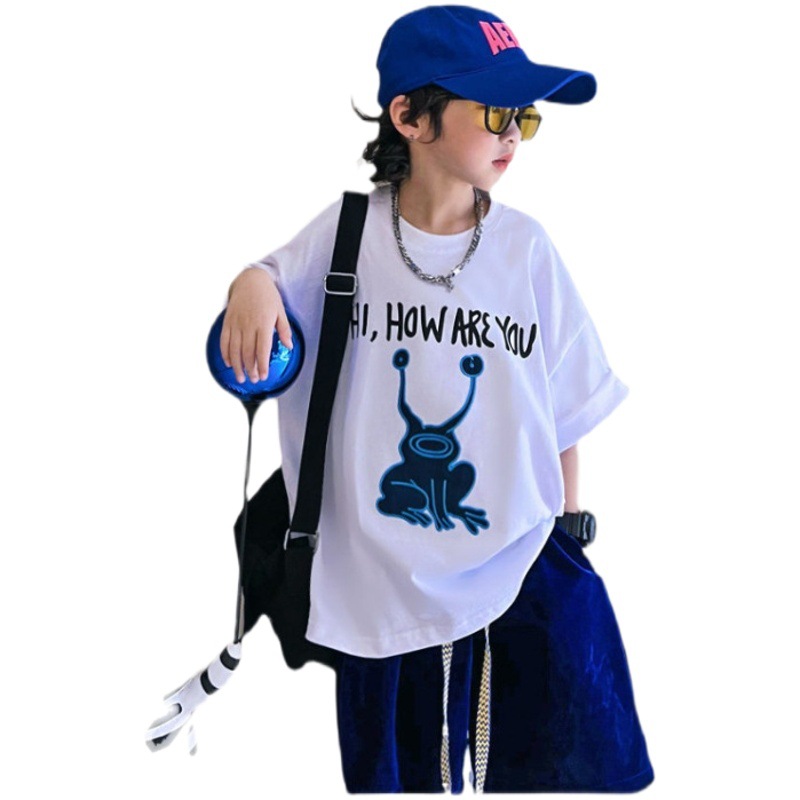 Middle and big children's summer clothing children's clothing 2023 Summer new pure cotton T-shirt half sleeve T-shirt short sleeve new children's shirt fashion