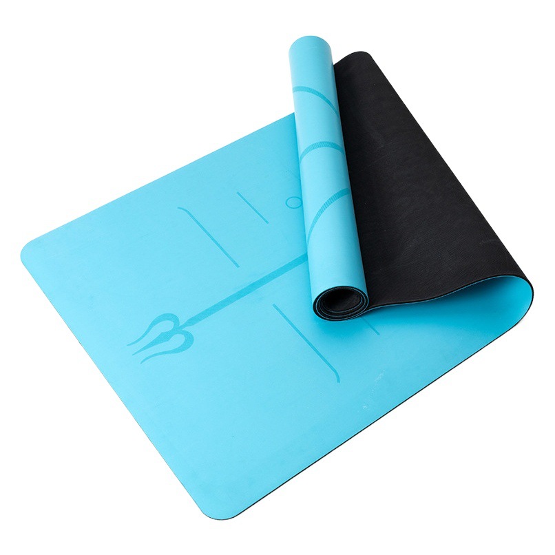 Factory wholesale PU natural rubber yoga mat non-slip posture line fitness mat home thickened tuhao yoga mat