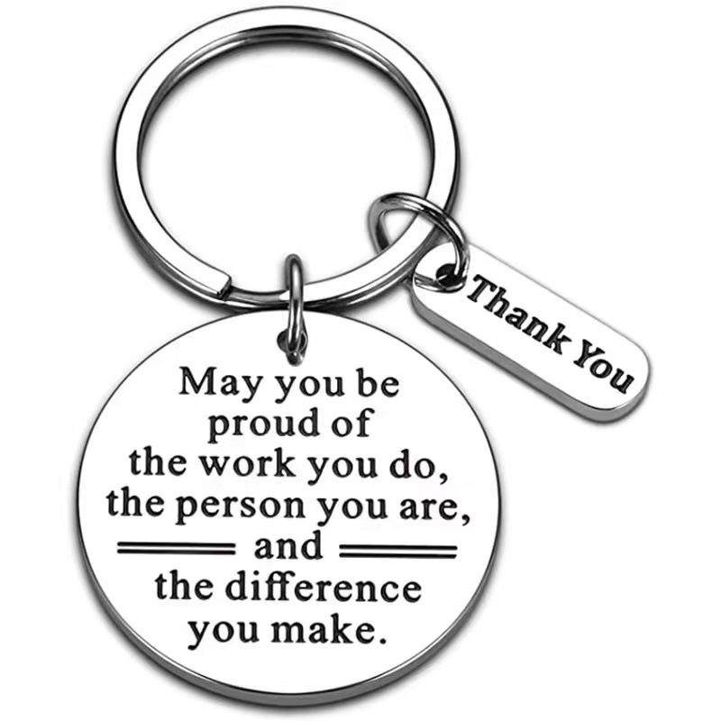 Amazon's Best-selling Teacher's Day Mayyoubeproudof Stainless Steel Keychain Spring Festival Key Ring Wholesale