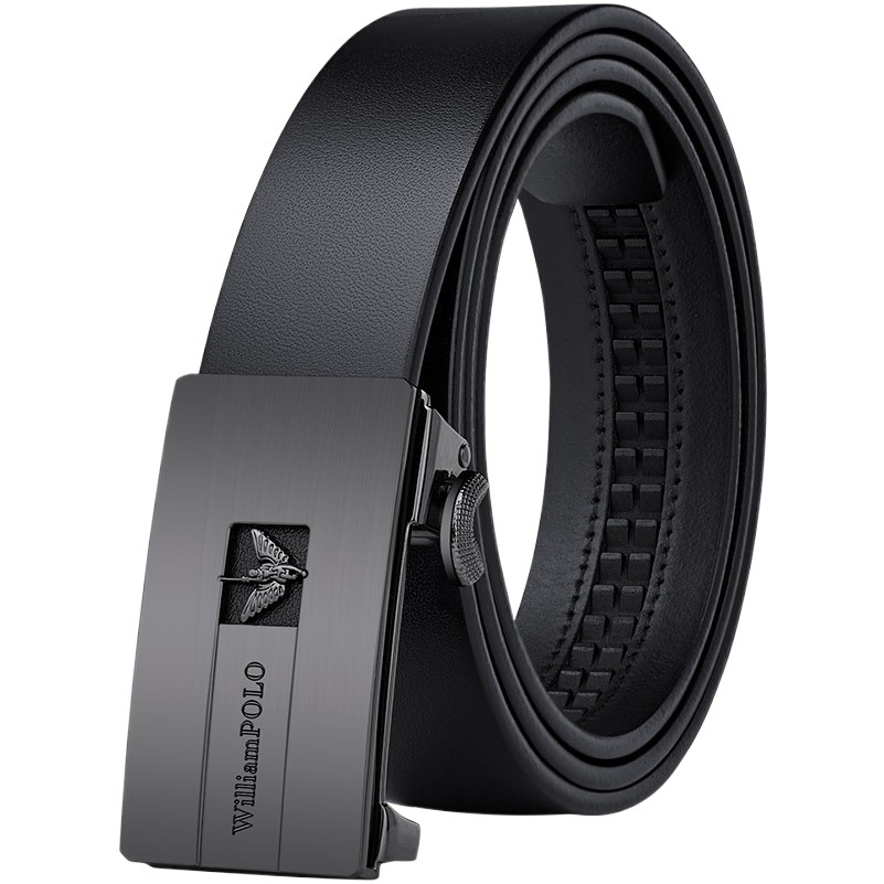 King Paul Belt Men's Genuine Leather New Men's Belt Automatic Buckle Head Layer Pure Cowhide Inner Wear Belt Wholesale