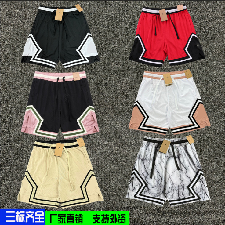 Feiren American basketball shorts, quarter pants, sporty loose training pants, summer casual versatile quick-dry, sweat-wicking
