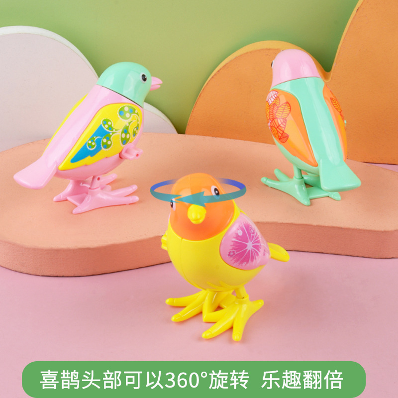 Picture of Spring Magpie simulation cute animal winding toy jumping bird baby gift stall hot selling toy wholesale