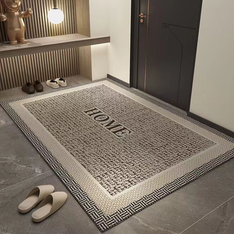 Simple entrance floor mat advanced entrance door floor mat household stain-resistant disposable door mat gate carpet can be cut