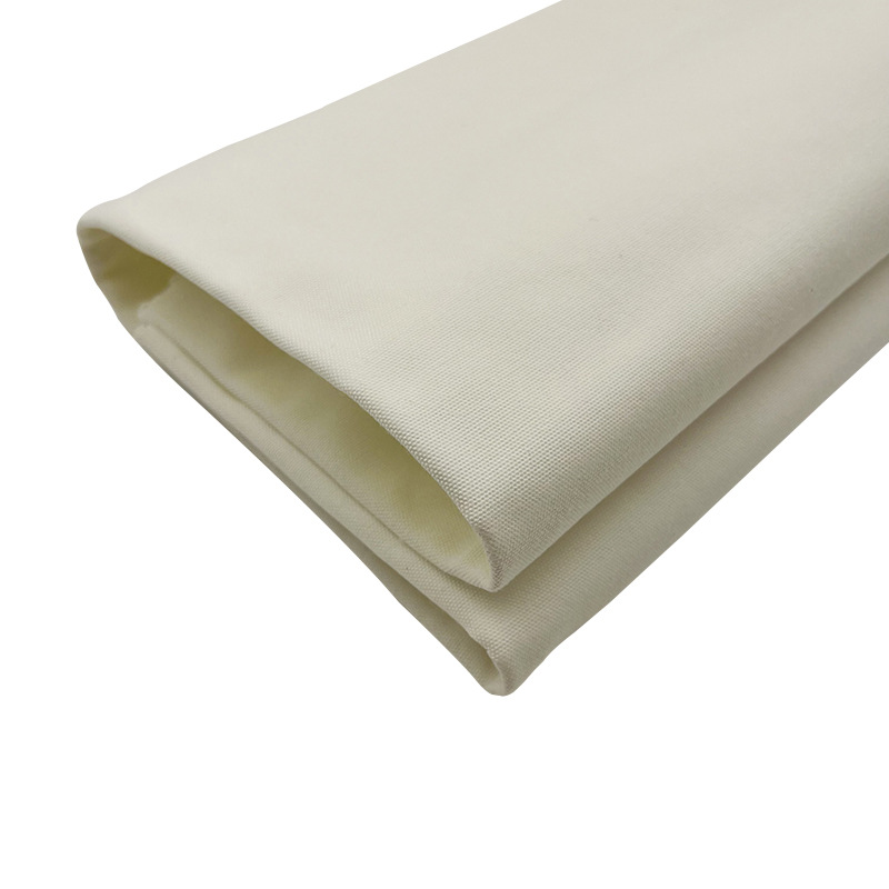 Picture of Full Polyester Canvas White Plain Cloth Clothing Luggage Tent Special Fabric 430g Natural Color Plain Cloth Polyester Canvas Wholesale Customization