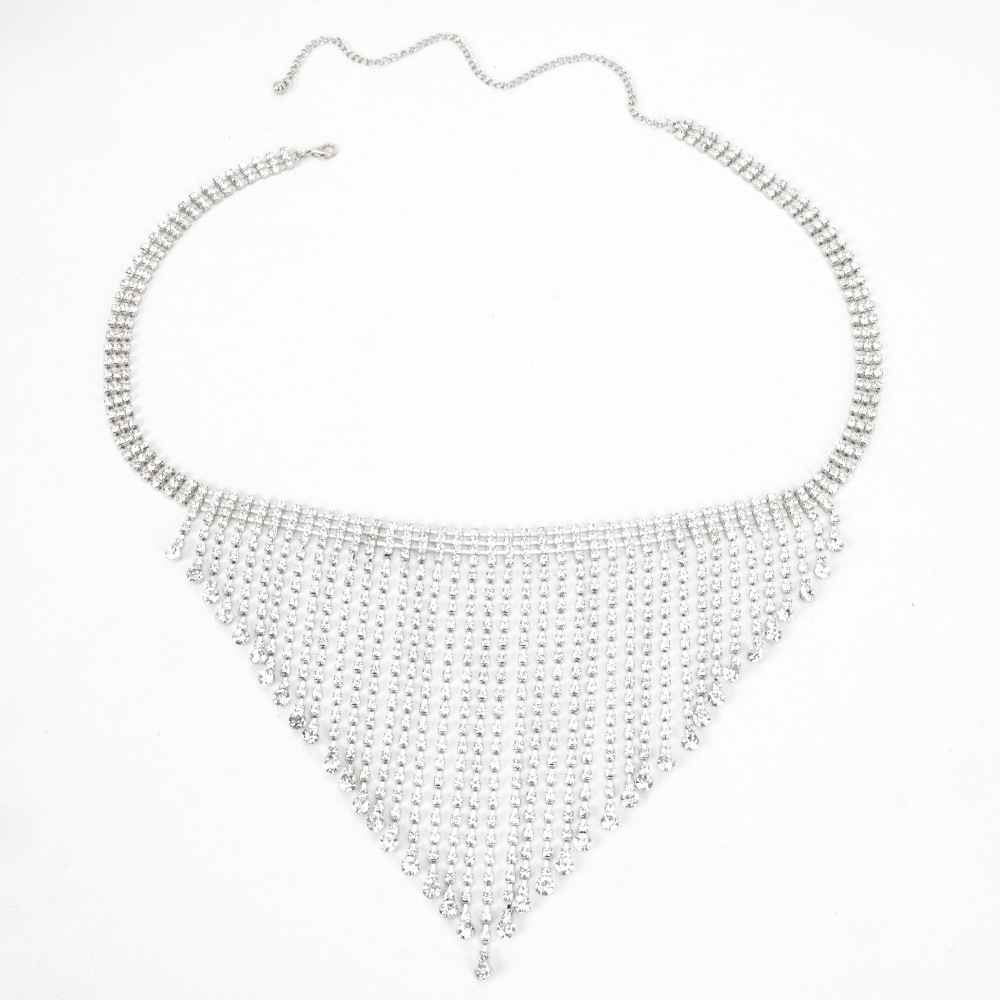 Picture of Beautiful Multi-Layered Rhinestone Waist Chain Jewelry Accessories Hip-Hop Multi-Layered Tassel Waist Chain Leg Chain Sexy Nightclub Body Chain