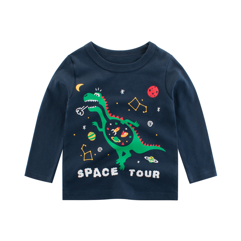 Picture of Fashion children's clothing Autumn New 2024 Korean style Boys' long-sleeved T-shirt wholesale children's clothing baby bottoming shirt ins