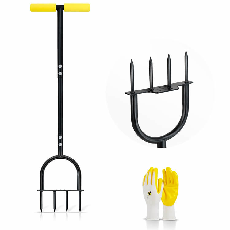 Colwelt Spike non-slip T-handle pointed shovel