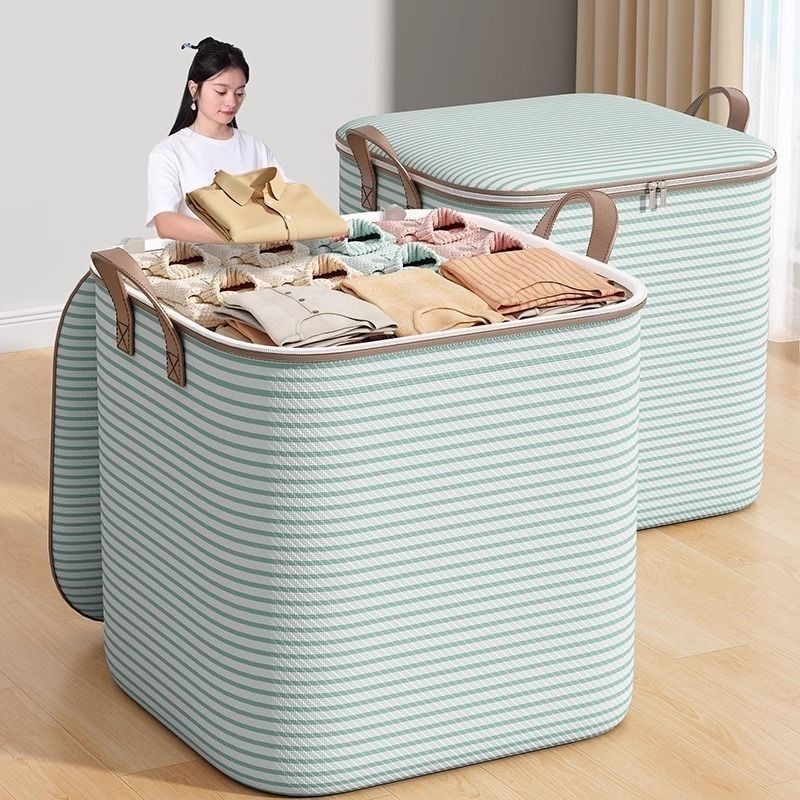 120g storage bag household moving large capacity wardrobe clothes finishing bag dustproof storage basket bag artifact