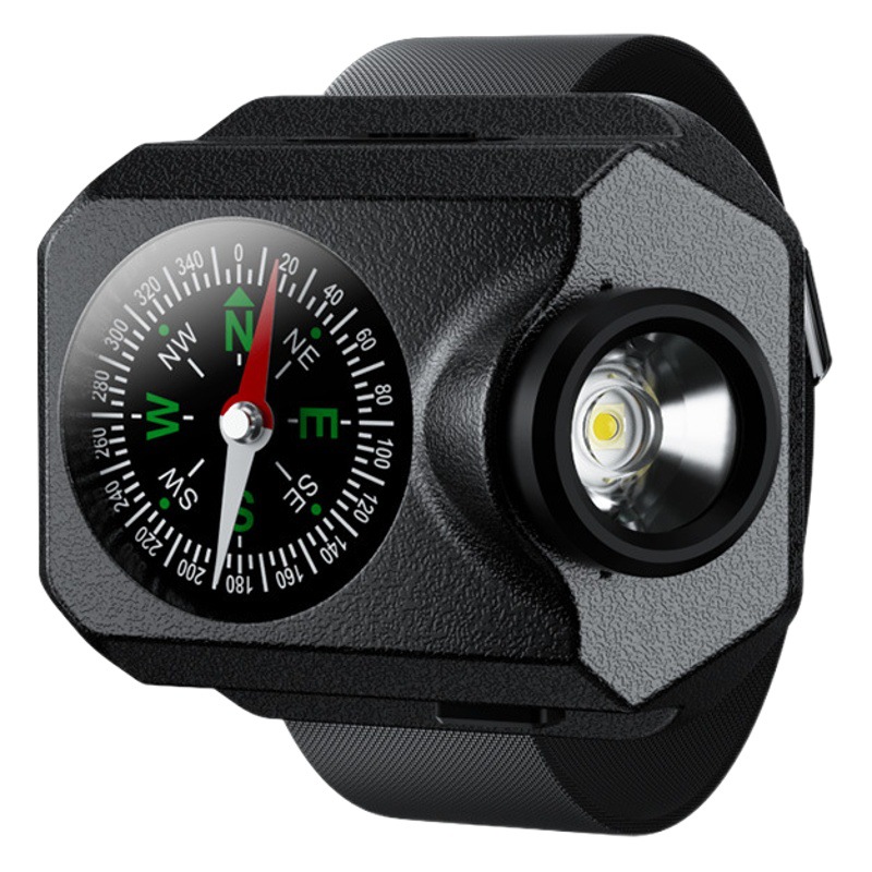 Cross-border multifunctional wrist light outdoor portable bicycle signal light red light warning USB charging night running light