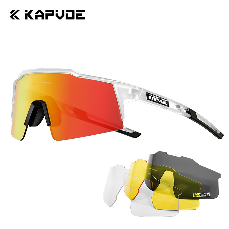 Picture of Kapvoe Cycling Glasses Four-Lens Set Bicycle Windproof Goggles Road Bike