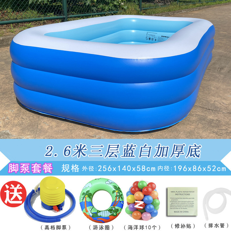 Picture of Inflatable Swimming Pool for Children Thickened Household Extra Large Baby Baby Adult Bath Pool Foldable