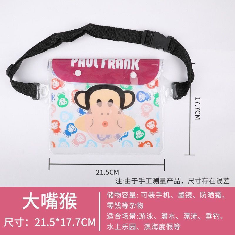 Picture of Cross-border large mobile phone waterproof bag drifting diagonal waterproof waist bag swimming pvc sealed mobile phone case transparent