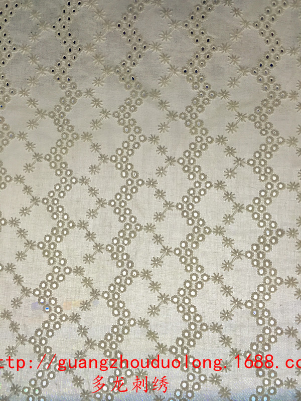10200 geometric cotton fabric full embroidery home textile fabric clothing accessories width 135cm